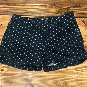 Merona Black White Geometric Design Lightweight 4” Inseam Cotton Shorts